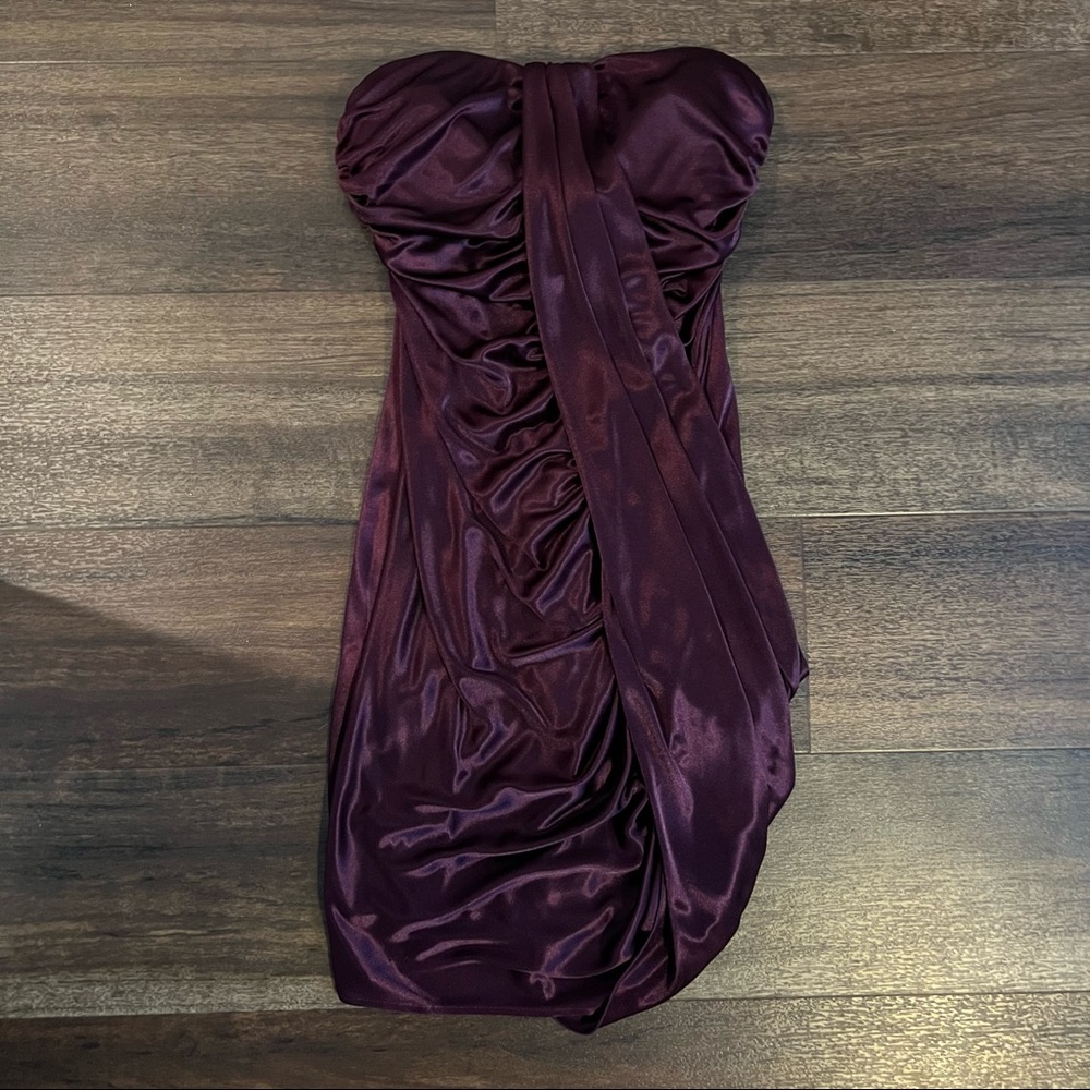 Plum bodycon dress